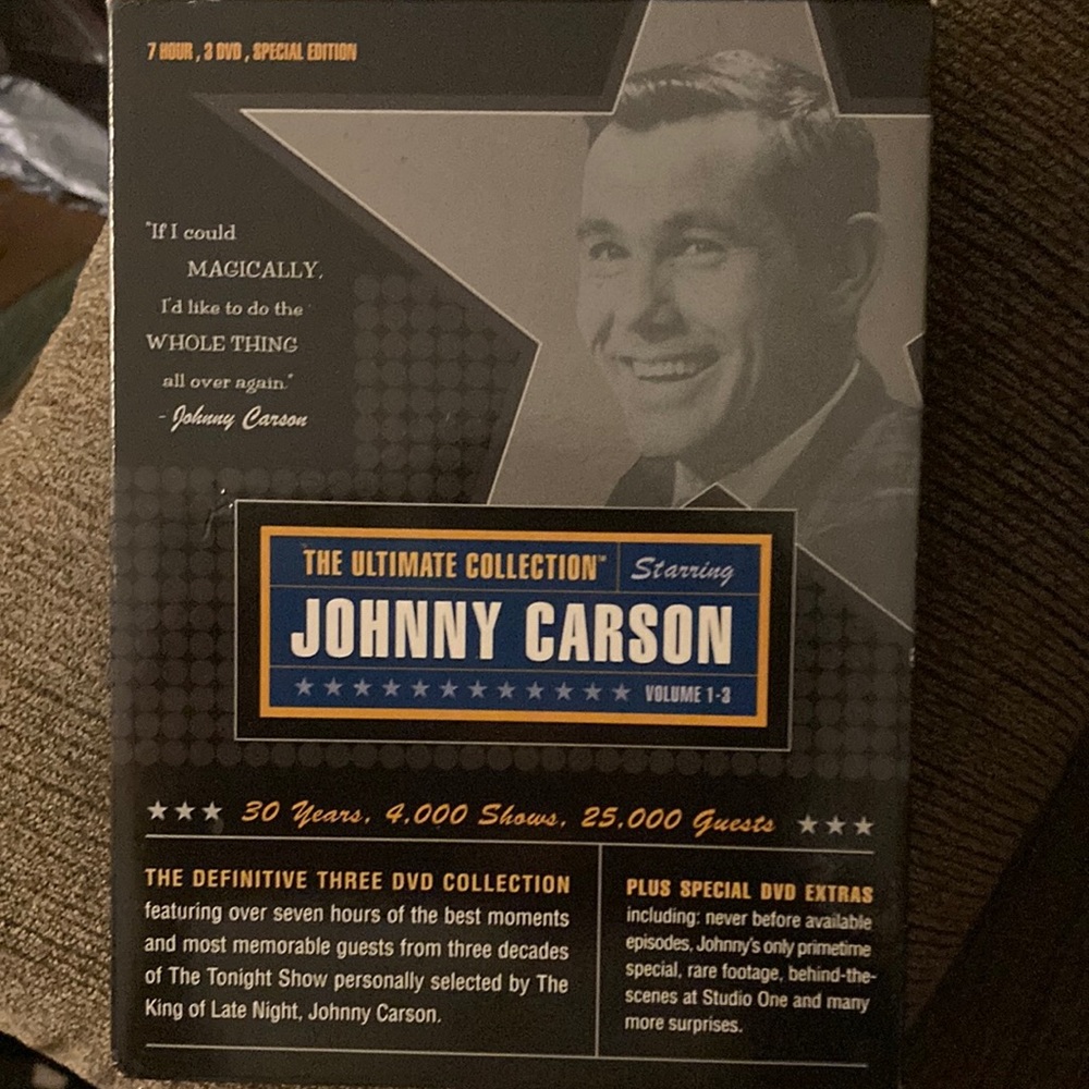 Universal Johnny Carson the ultimate collection 3 set dvds brand new never used